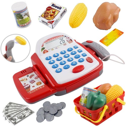 Kids electronic cash register - cash,