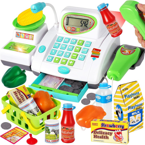Toy till cash register for - cash,