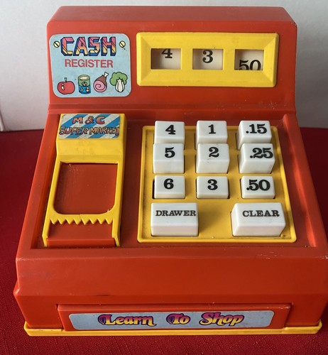 Vintage kids toy till - ,