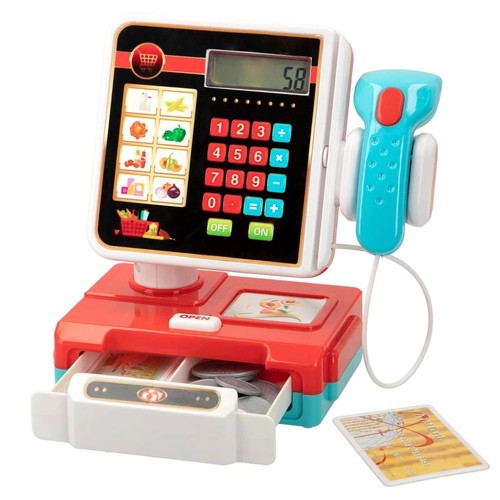 Red cash register - red,