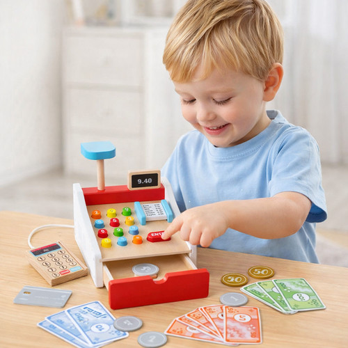 Cute wooden toy - cute, cash