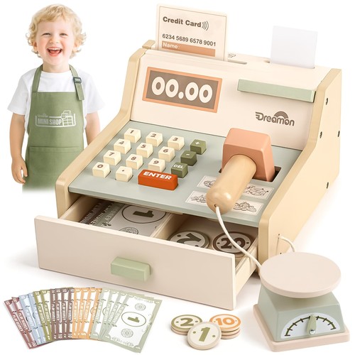 Wooden till toys for kids - toys,