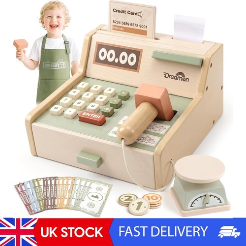 Wooden till toys for kids - wooden,